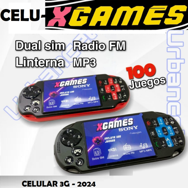 CELULAR xgame 100juegos 3g