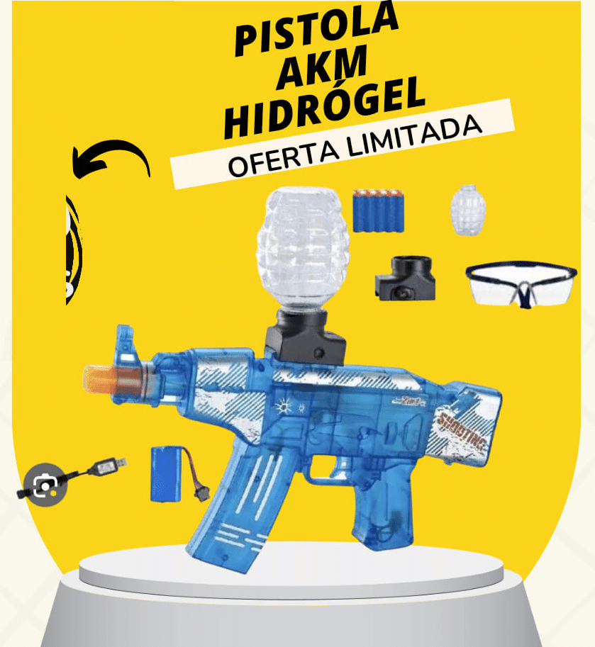 JUGUETE LANZA Dardos Y Balas De Hidrogel Con Luces Akm-47 - Imagen 10