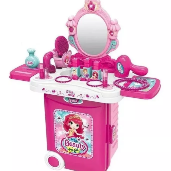 MESA Tocador Maleta Portátil Para Niña Juguete