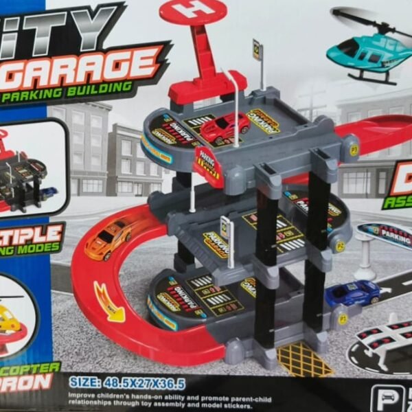 GARAJE JUEGO Estacionamiento 48x36cm 31piezas 3niveles