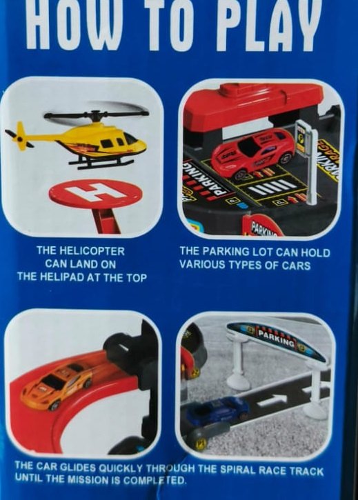 GARAJE JUEGO Estacionamiento 48x36cm 31piezas 3niveles - Imagen 2