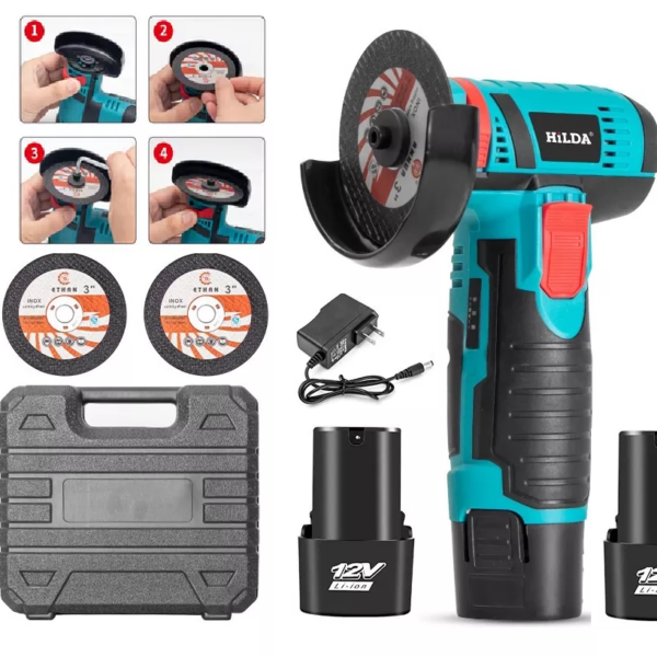 PULIDORA Mini Inhalambrica 2 discos 2pilas recargable estuche