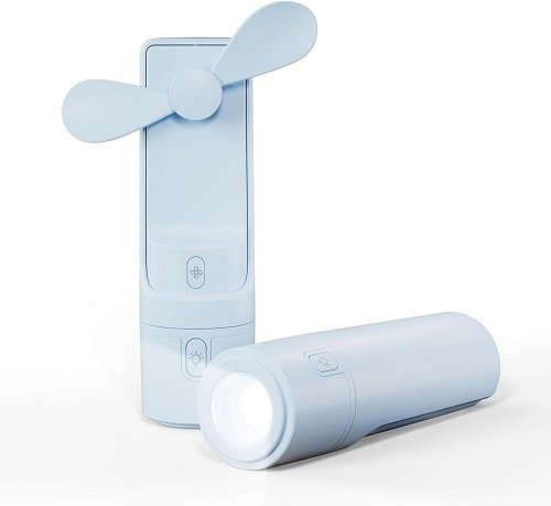 LINTERNA Mini ventilador 3en1recargable nt-l3159