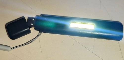 LINTERNA usb laser + luz uv + laser 3 en 1- recargable - Imagen 6