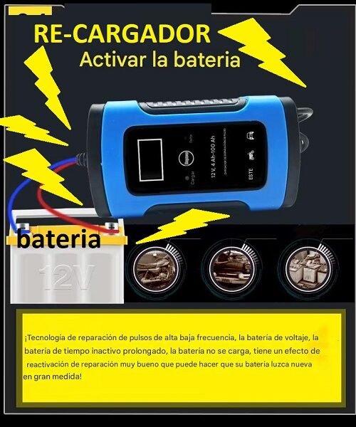 CARGADOR de baterias para carro y motos- Pulse intelligent battery
