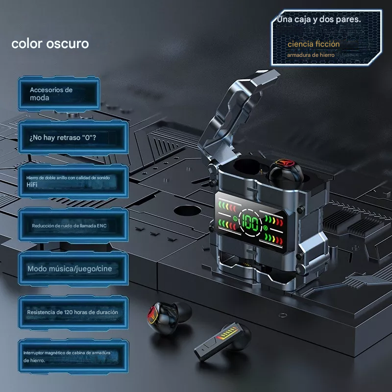 AURICULARES dobles gaming Manos libres Bluetooth M60 - Imagen 5