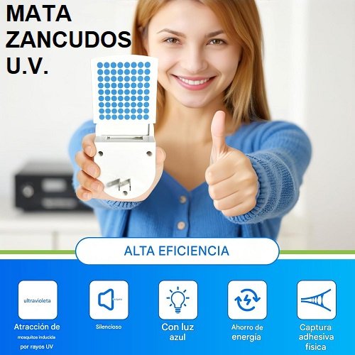 LAMPARA MATAZANCUDOS led elecrical shock control