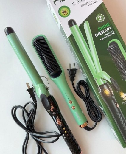 COMBO PINZA Y PEINETA alizador Aguacate - Imagen 2