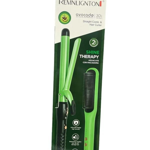 COMBO PINZA Y PEINETA alizador Aguacate