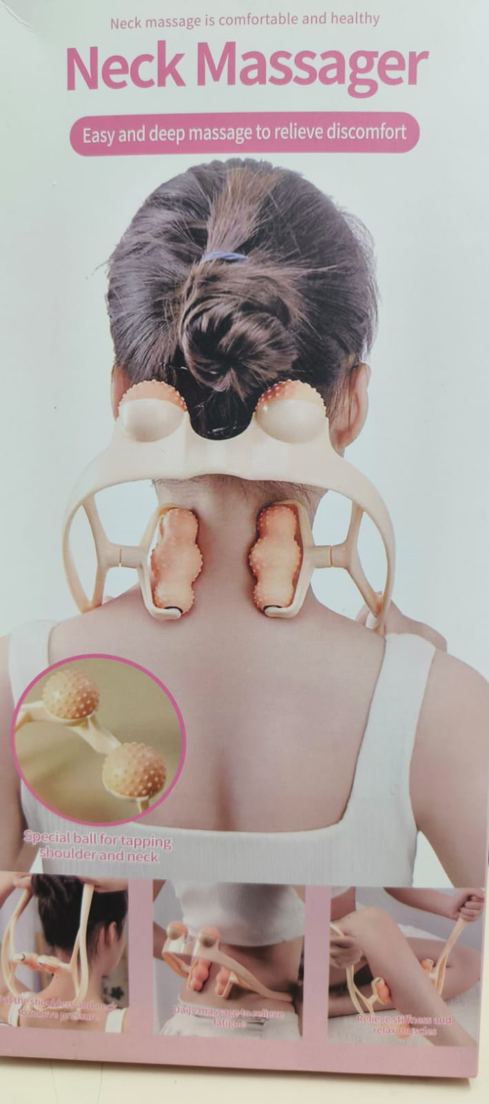 MASAJEADOR CUELLO Manual relajante, cintura y piernas - Imagen 2