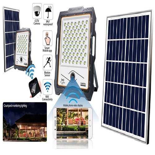 REFLECTOR  SOLAR CAMARA mini Mj-Dw901 Aluminio IP65 control remoto