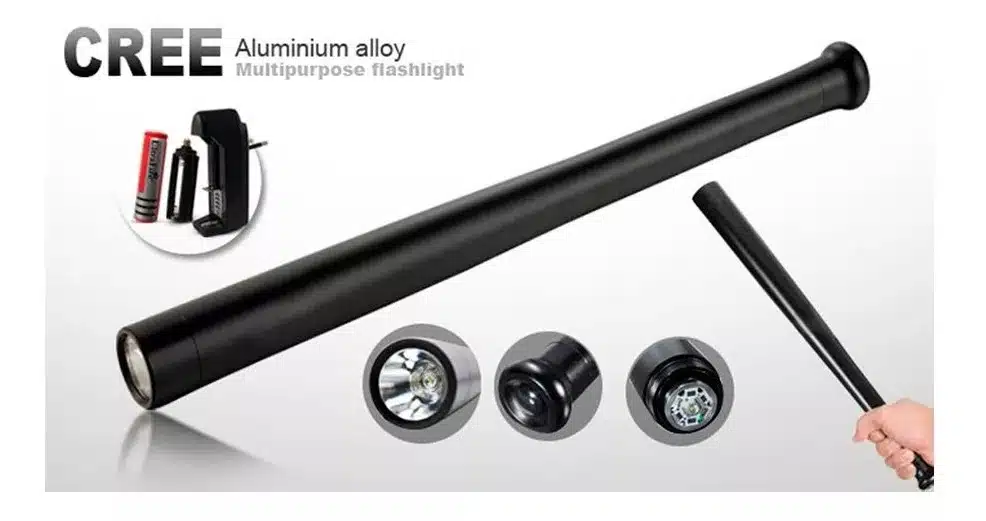 TASER tambo linterna led pila recargable