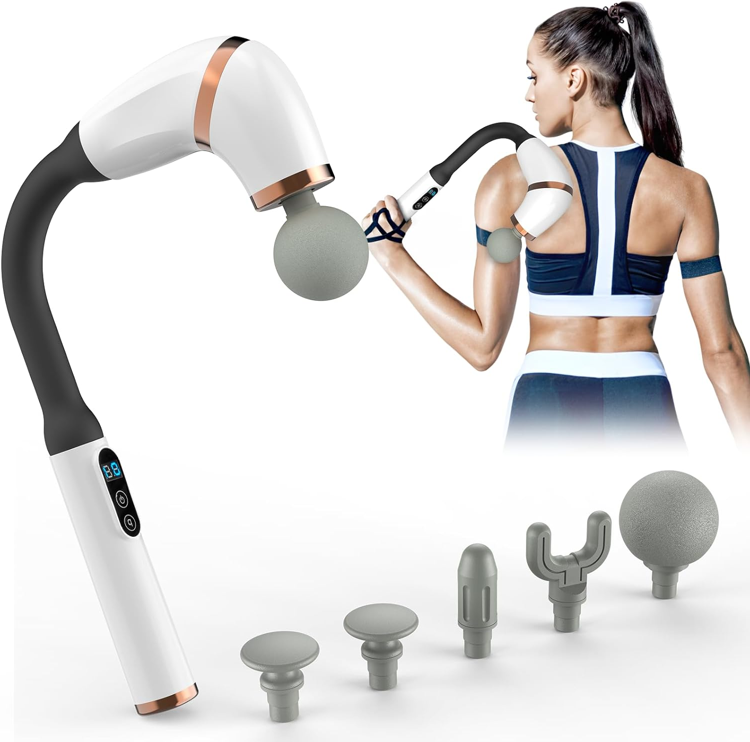 MASS@JEADOR con mango en U led recargable - Imagen 3