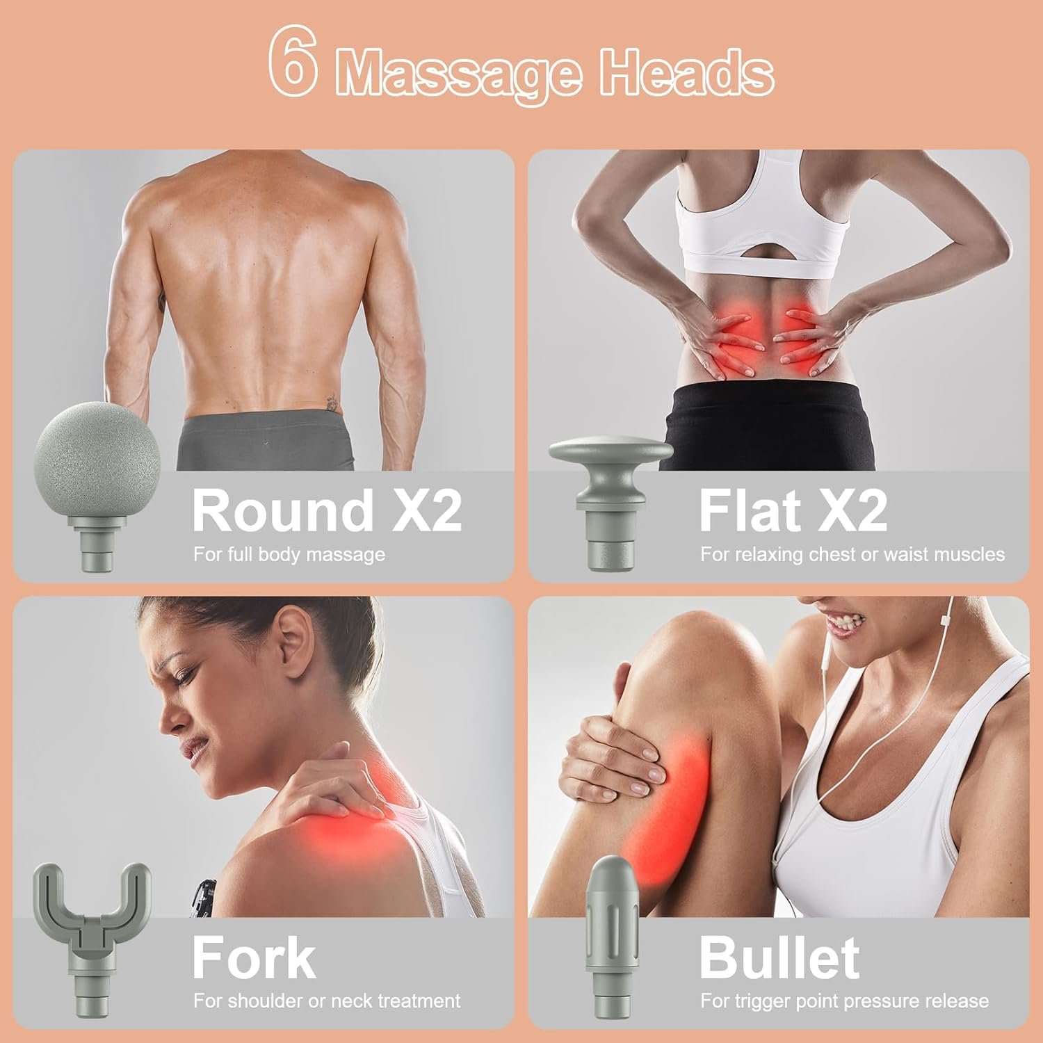 MASS@JEADOR con mango en U led recargable - Imagen 5