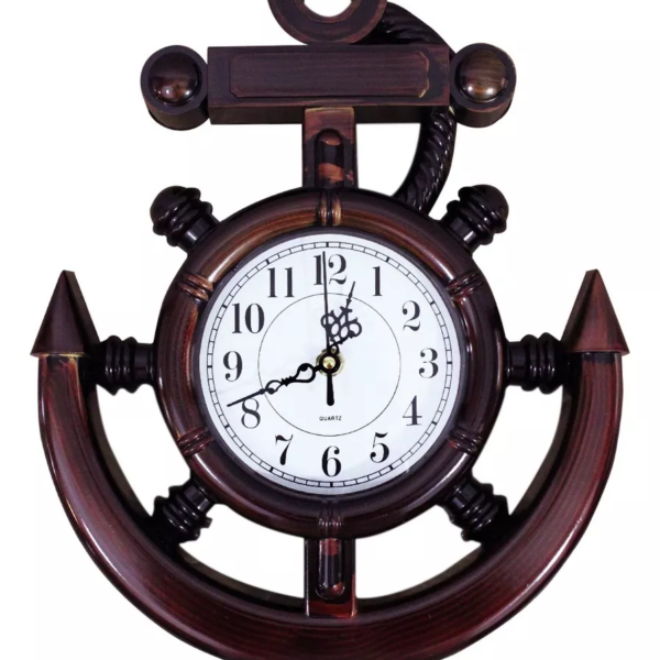 RELOJ de pared analogo Forma De Ancla Y Timón pasta