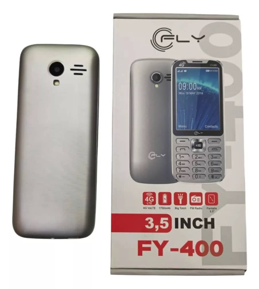 CELULAR FLECHITA ACERADA 4G pantalla gigante fly fy400 3.5pulg metalizada - Imagen 4