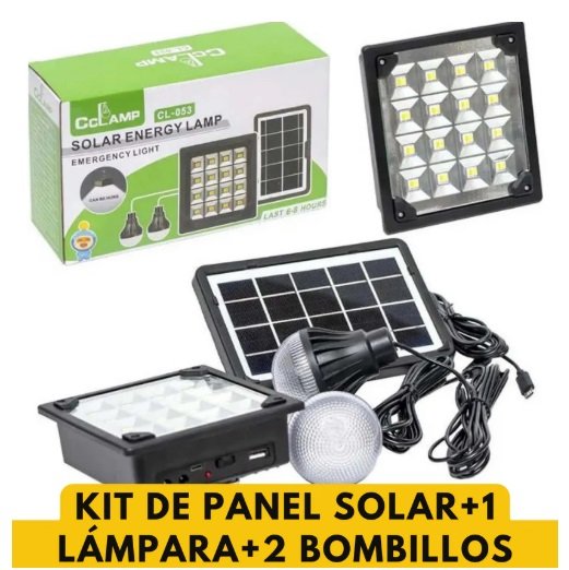 REFLECTOR panel solar cclamp CL-053Incadecente 2bombillos