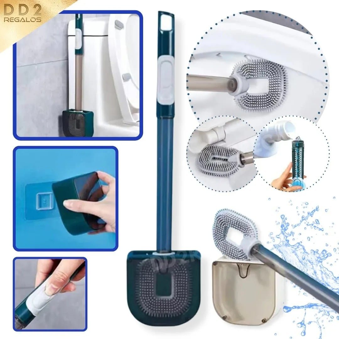 CEPILLO DOSIFICADOR Silicona Flexible Colgante Para Limpieza De Baño - Imagen 7