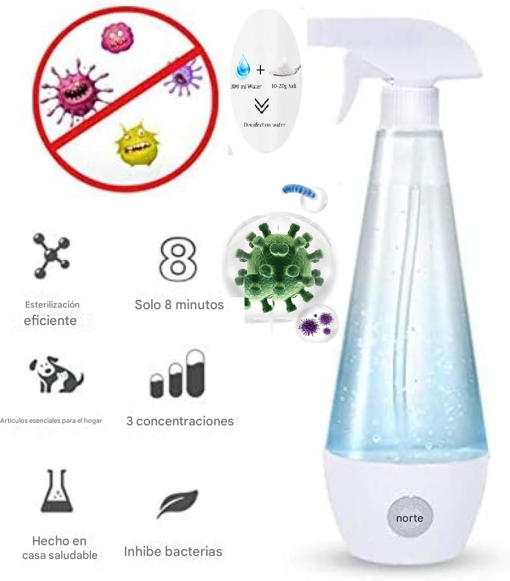 GENERADOR desinfectante casero Electrolitico esterilizador usb