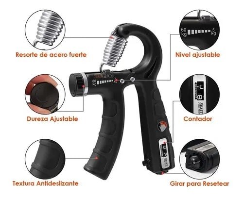 TENSOR Handgrip 60 Kg Contador ejercitador
