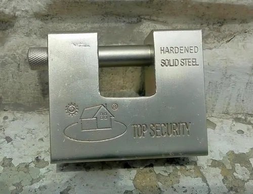 CANDADO anti cizalla blindado fY 84mm acero niquelado 4llaves tipo bancario - Imagen 4