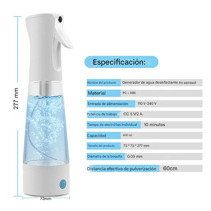 GENERADOR desinfectante casero Electrolitico esterilizador usb - Imagen 5