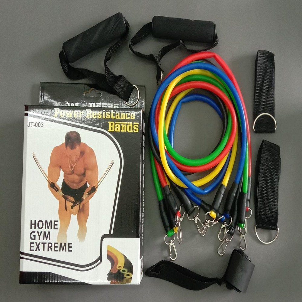 BANDA Resistencia elastica para equipos de fitness principiantes y expertos (multicolor, paquete de 11) - Imagen 2