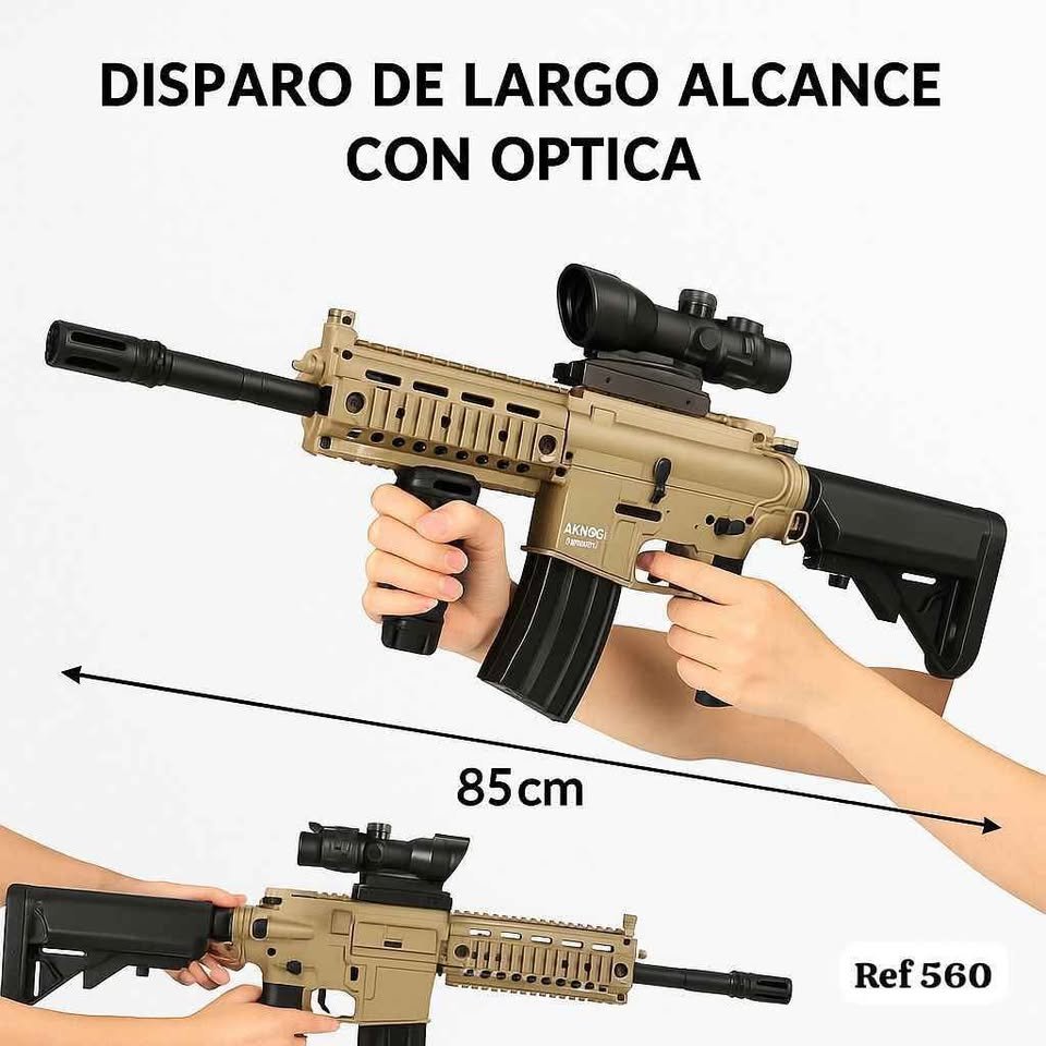 JUGUETE GIGANTE HIDROGEL electric mini shot HK416A - Imagen 2