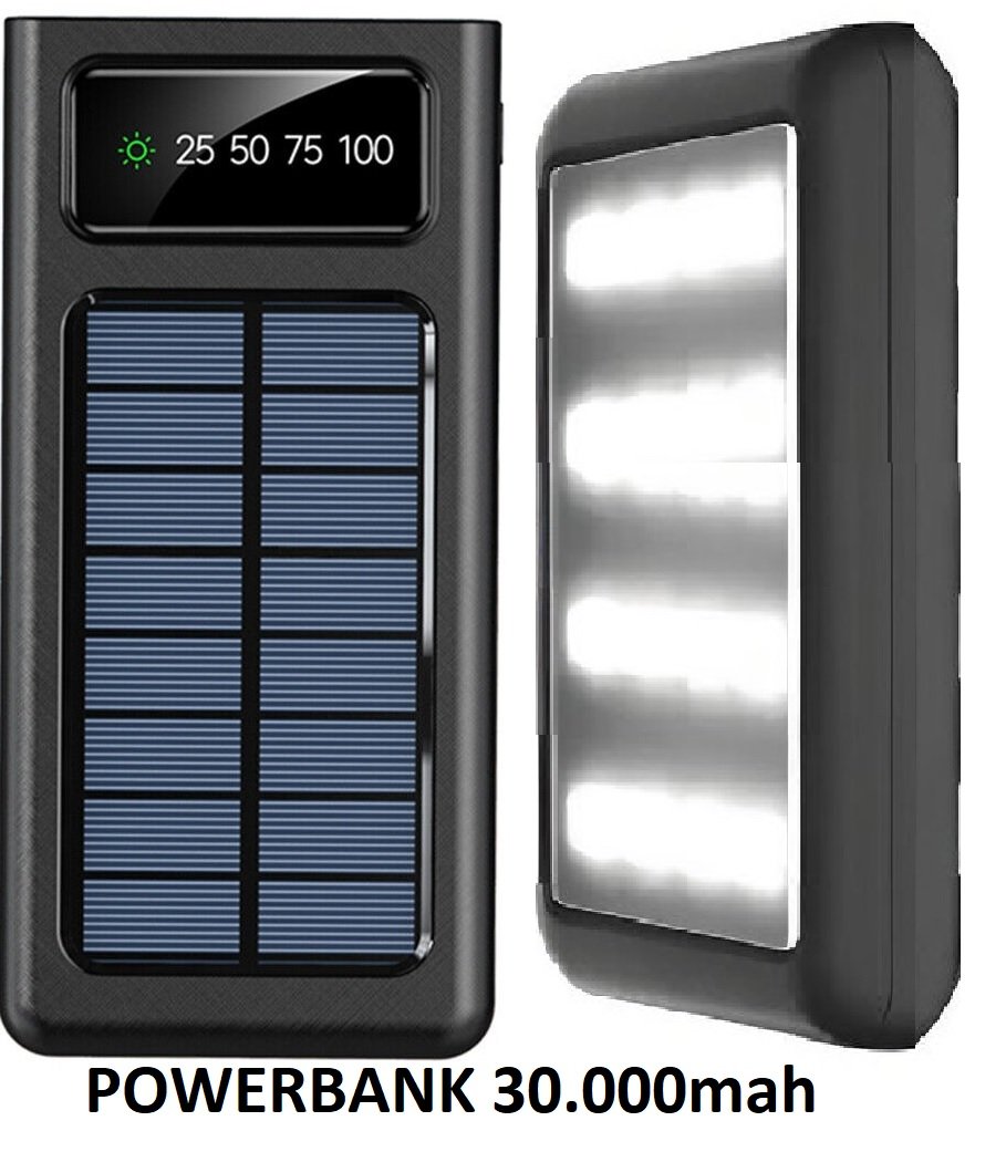 POWERBANK SOLAR 30000mAh Lampara - Imagen 3