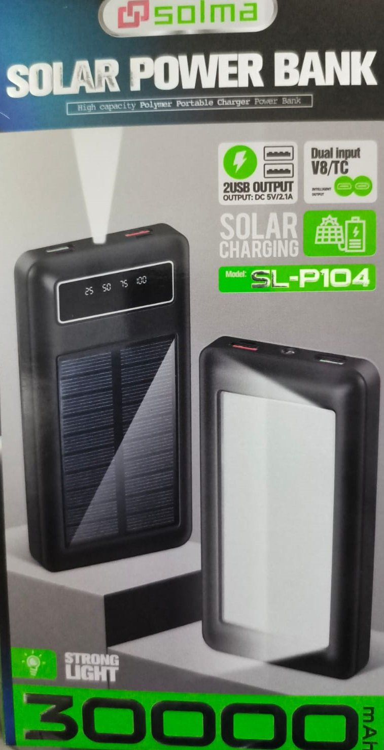 POWERBANK SOLAR 30000mAh Lampara - Imagen 4