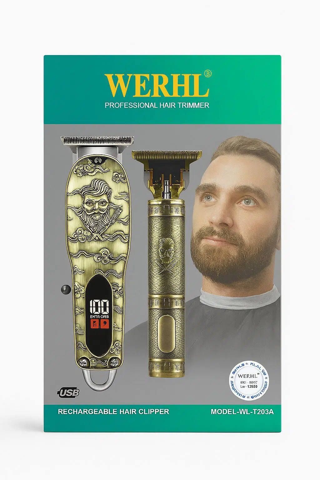 MAQUINA Peluquera WERHL WL-1203A SUPERcombo buda inalámbrica profesional - Imagen 8