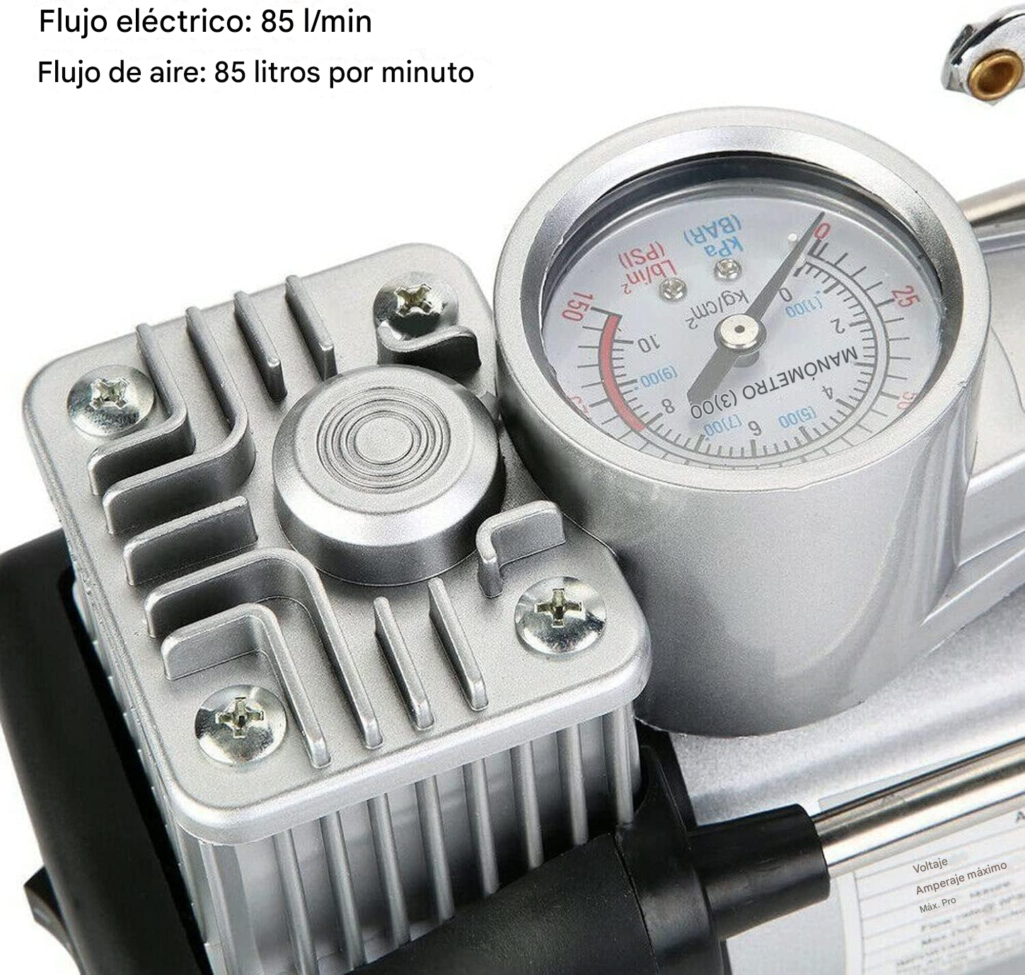 COMPRESOR Gigante 2piston 4x4 linterna - Imagen 5