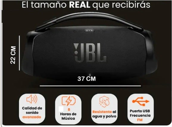 PARLANTE Tipojbl BOOMMBOX 3 BT radio 34cms 7Horas - Imagen 9