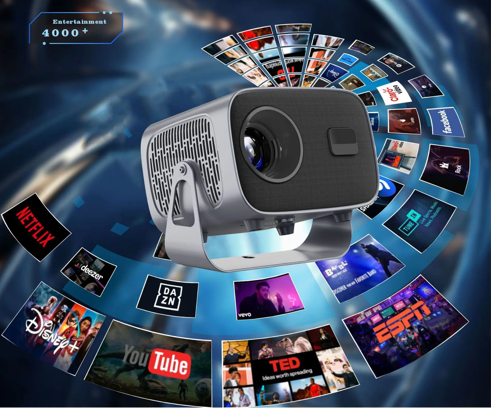 PROYECTOR Video Portátil LED K6 - Imagen 4