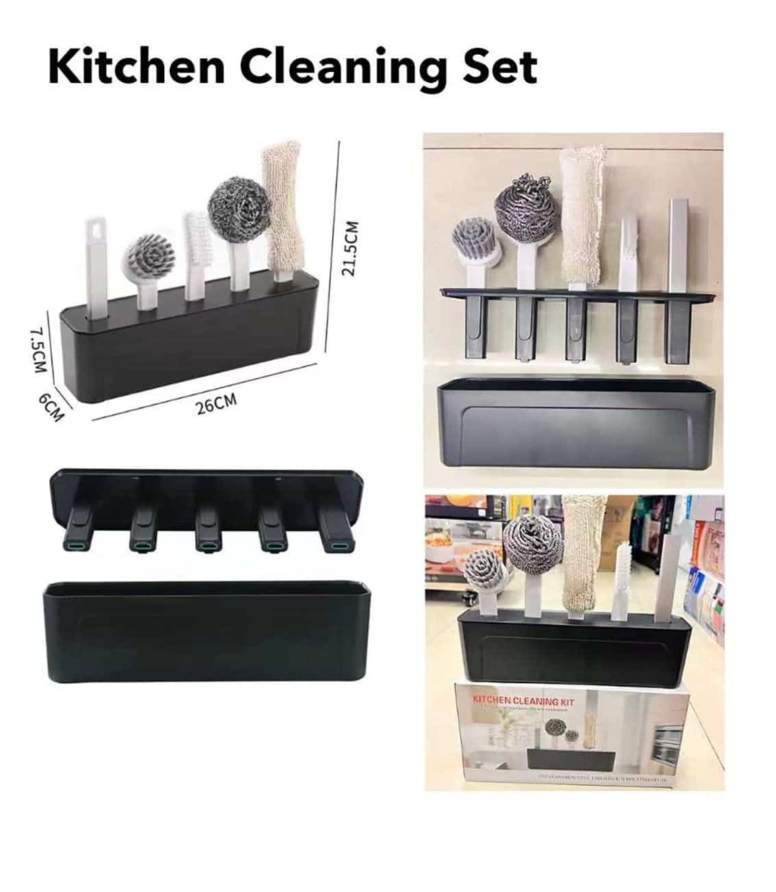 CEPILLOS KIT DE LIMPIEZA 4EN1 Con base - Imagen 9