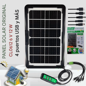 CARGADOR PANEL SOLAR Cclamp cl-0612