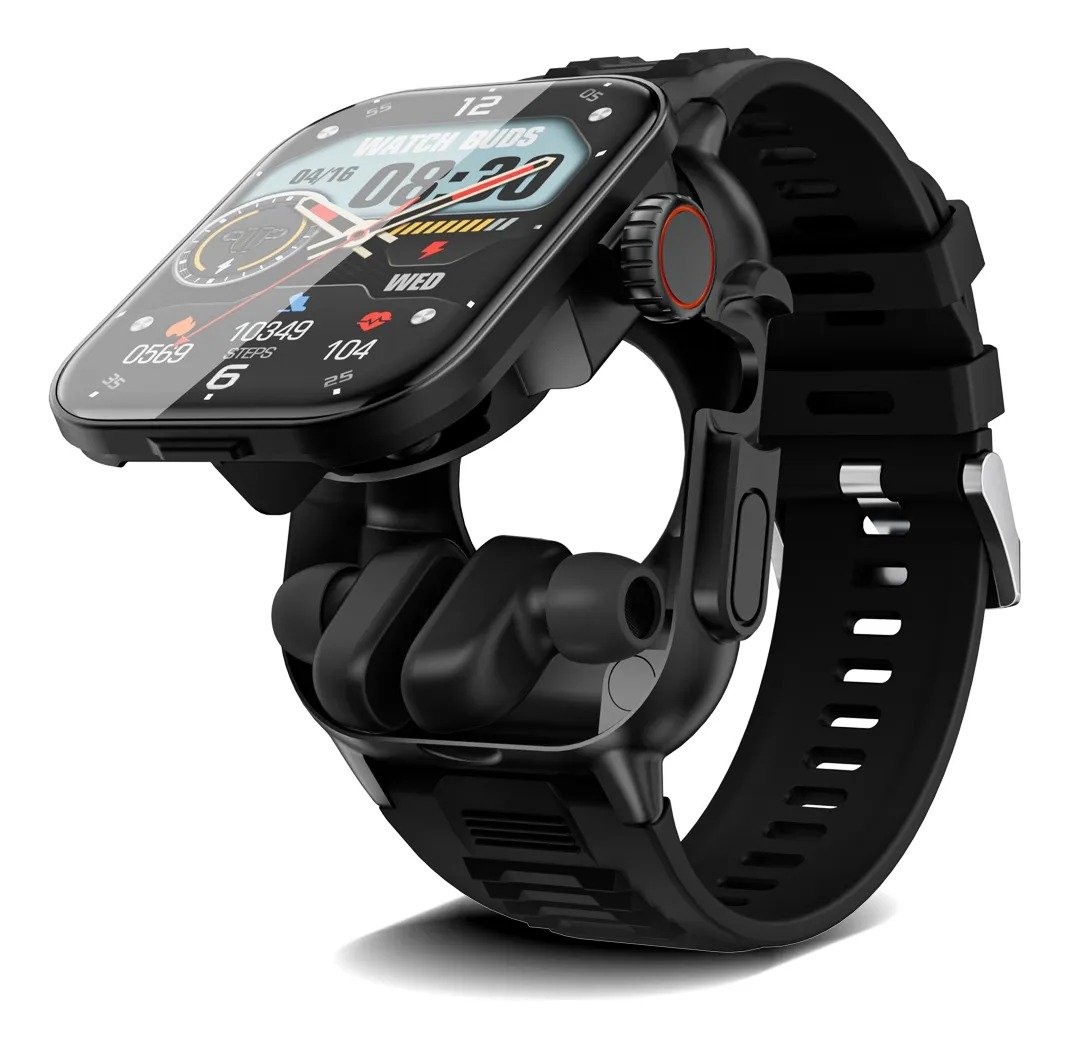 RELOJ smart watch con Auriculares gt8buds 2correas pantalla amoled - Imagen 2