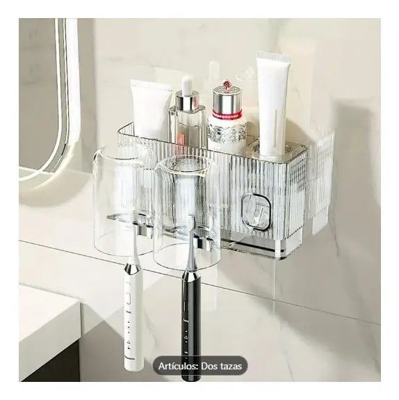 PORTACEPILLOS Dispensador crema 3vasos 3 estantes - Imagen 5