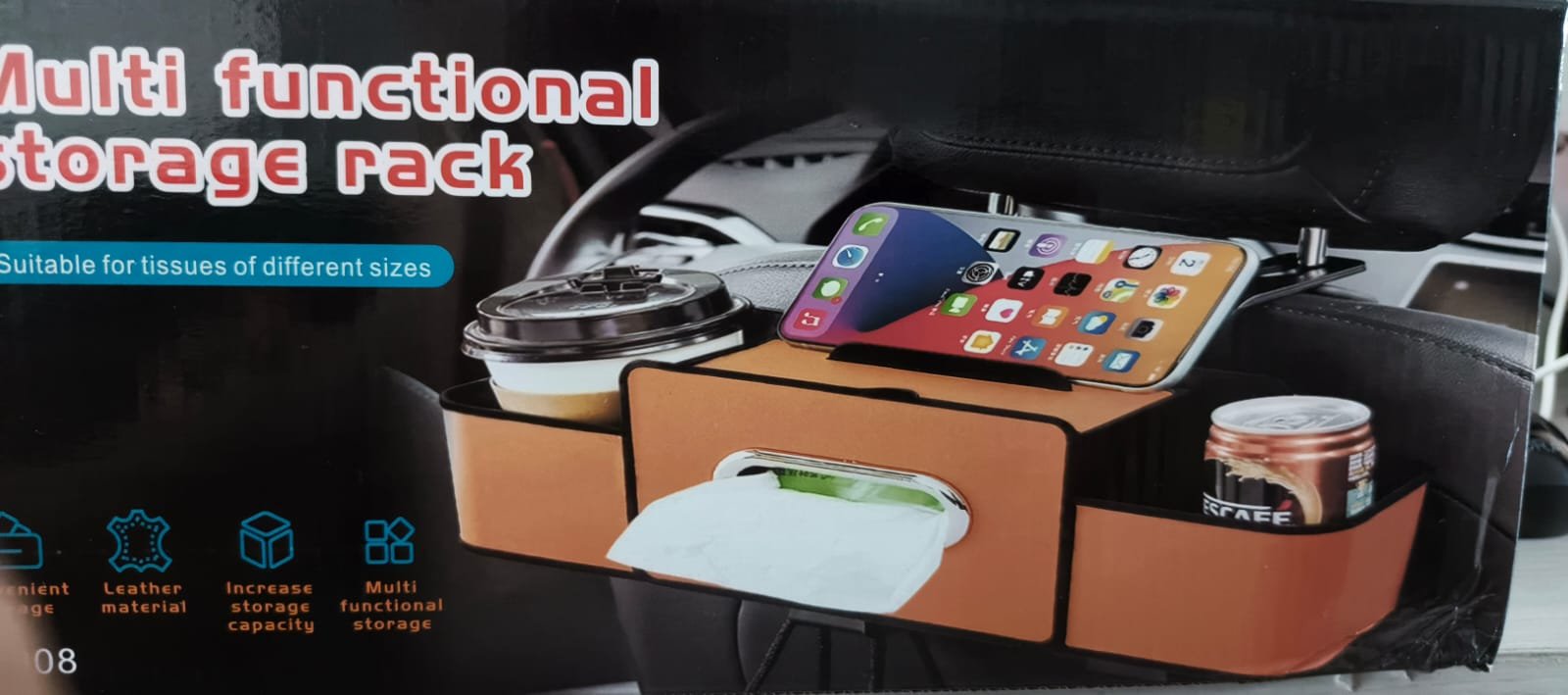 ORGANIZADOR para carro respaldo asiento tapizado - Imagen 4