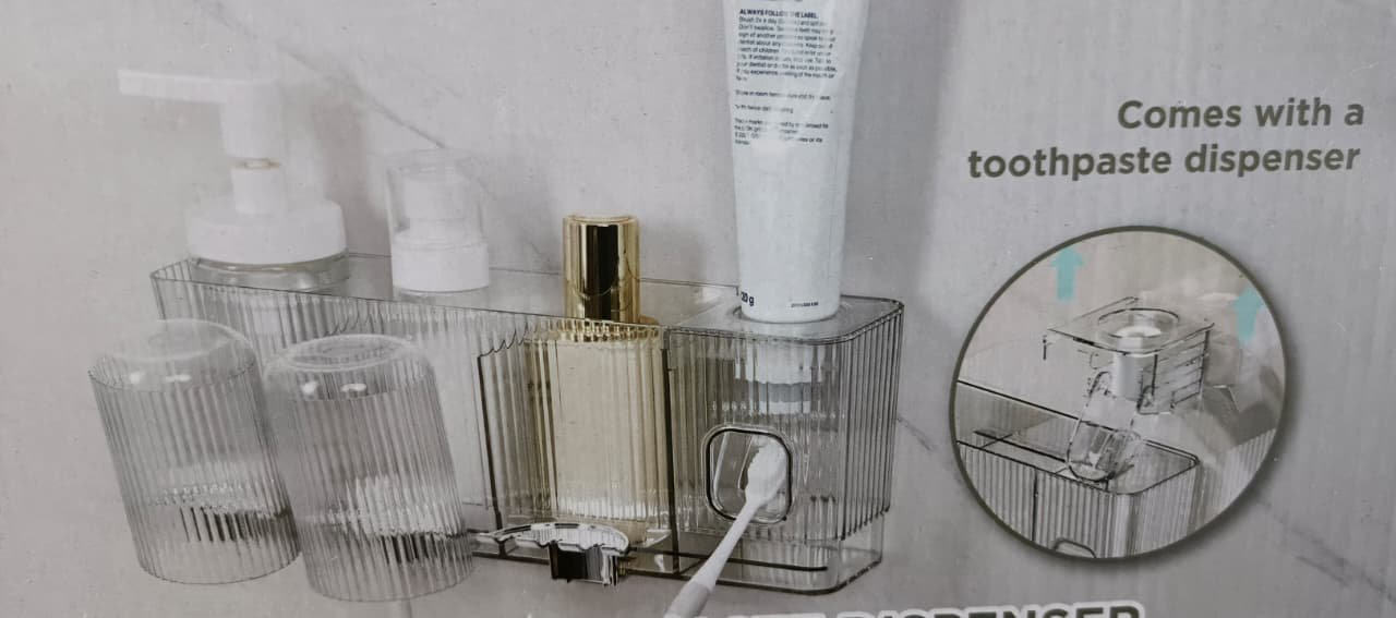 PORTACEPILLOS Dispensador crema 3vasos 3 estantes - Imagen 7