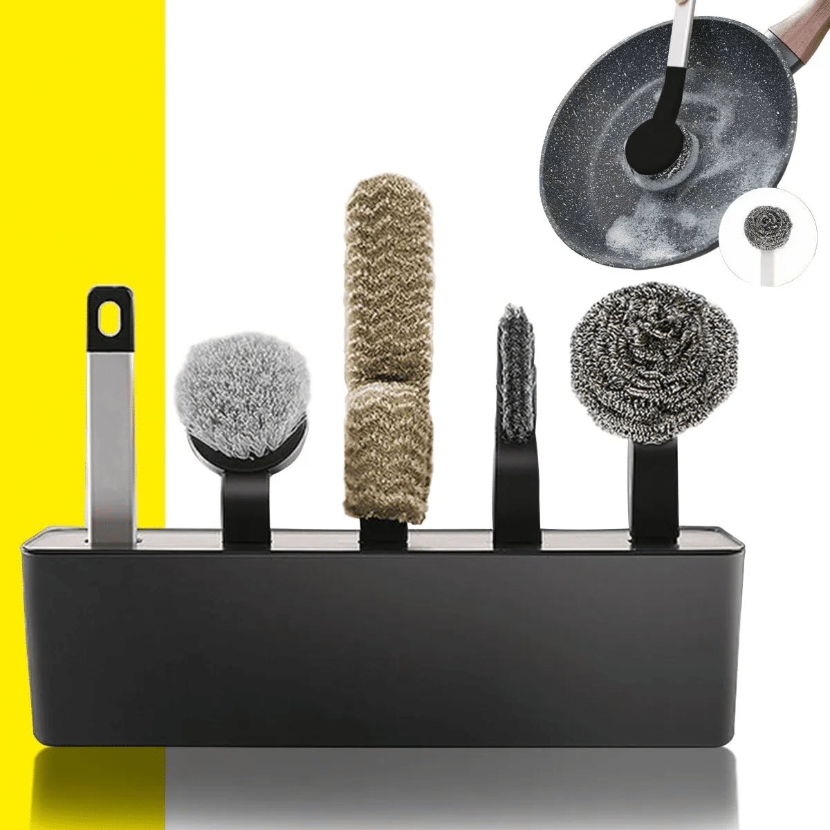 CEPILLOS KIT DE LIMPIEZA 4EN1 Con base - Imagen 7