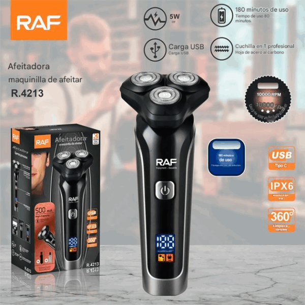 MAQUINA AFEITADORA 4D razuradora Raf 4213 profesional