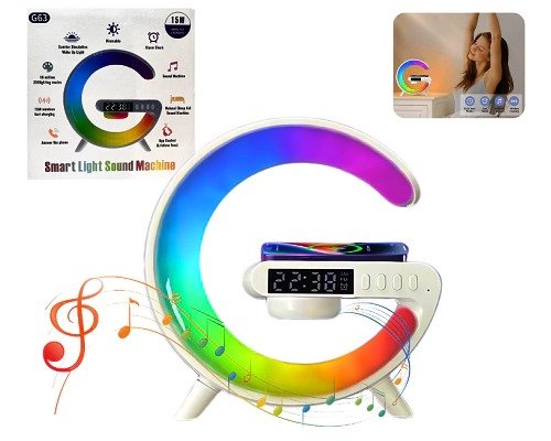 PARLANTE Lampara Inteligente MINI 4en 1 Cargador Altavoz BT G63 - Imagen 4