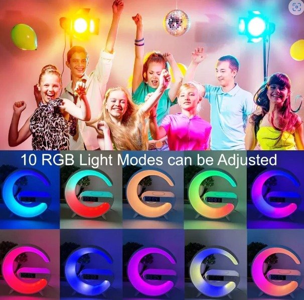 PARLANTE Lampara Inteligente MINI 4en 1 Cargador Altavoz BT G63 - Imagen 8