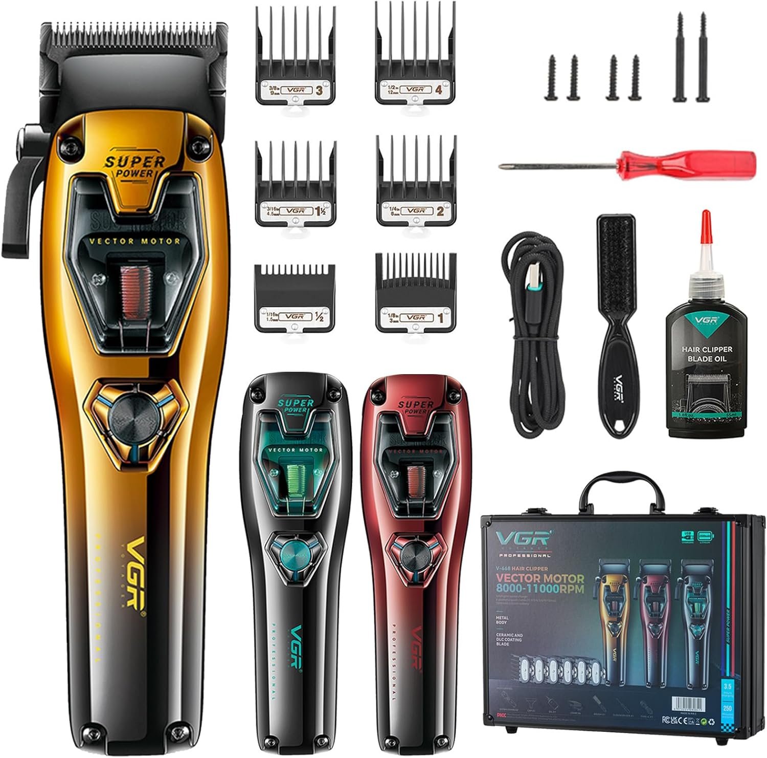 MAQUINA VGR V-668 maletin 3 carcasas