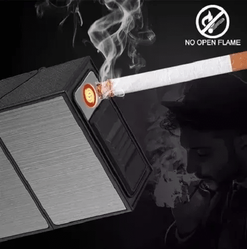 ENCENDEDOR DE LUJO RECARGABLE USB plata 20filtros - Imagen 6