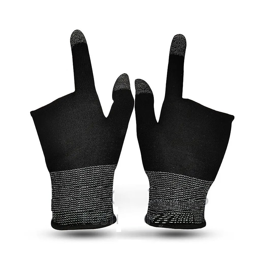 GUANTE GAMER PAR fibra plateada para pantalla táctil, para teléfono móvil, profesionales, - Imagen 3