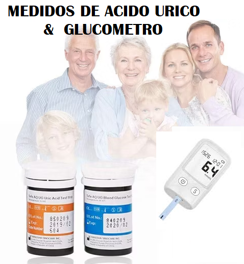 GLUCOMETRO Y MEDIDOR ACIDO URICO mini electron bold glucosa meter uic acid