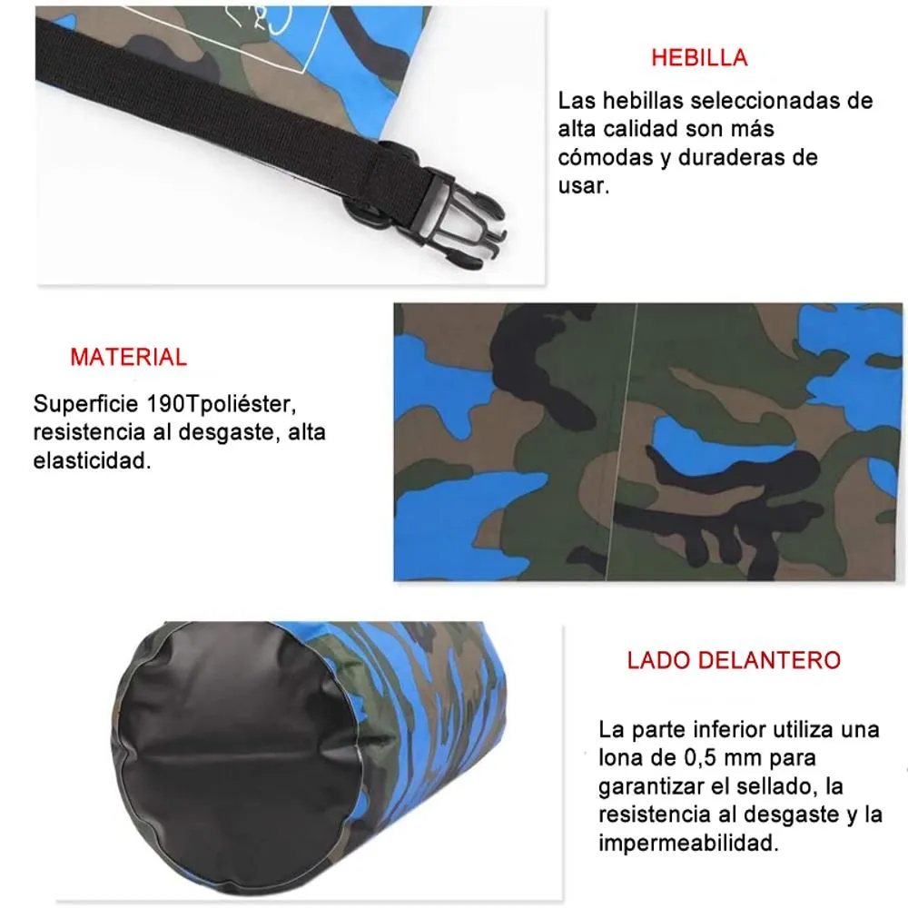 BOLSO Impermeable Seca De 10 Litros Ocean Pack Azul Oscuro - Imagen 3