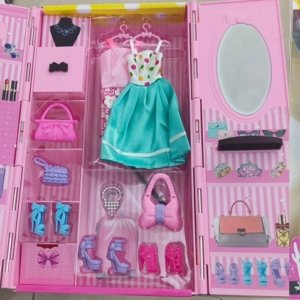 JUGUETE Armario Closet Vestidos Muñeca Set Juguete Fashion